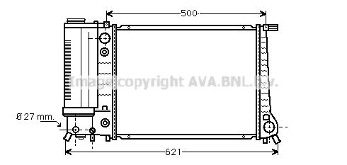 AVA QUALITY COOLING Radiaator,mootorijahutus BW2106